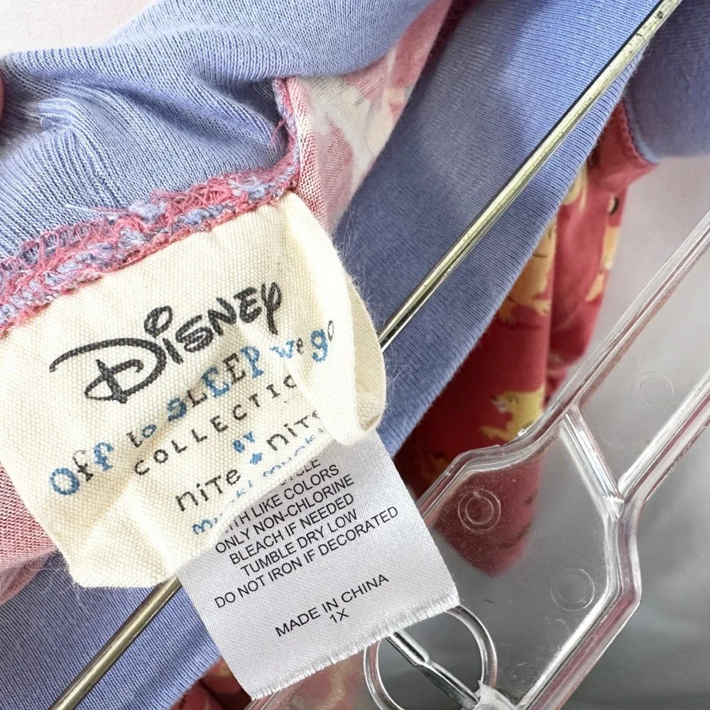 Nite Nite Disney Plus Size 1X Pajama Set Off to Sleep We Go Lion King 1783 - Picture 14 of 16
